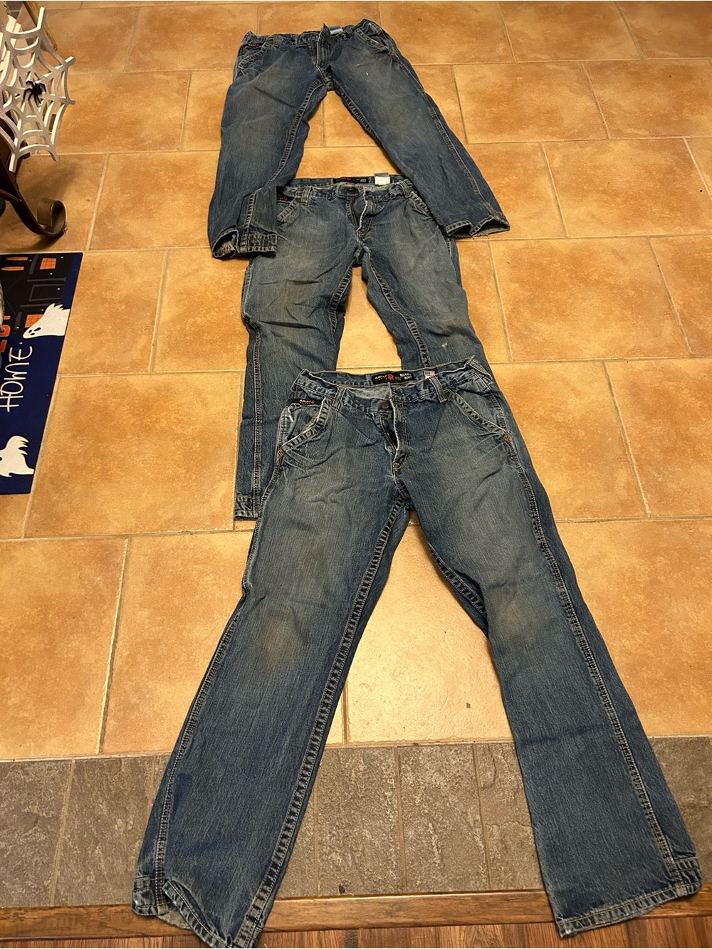 Lot of 3 Ariat FR men 34x34 flame resistant work jeans